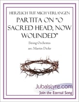 Partita on O Sacred Head, Now Wounded Orchestra sheet music cover